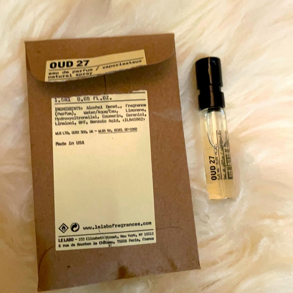 Le labo Oud 27 samples